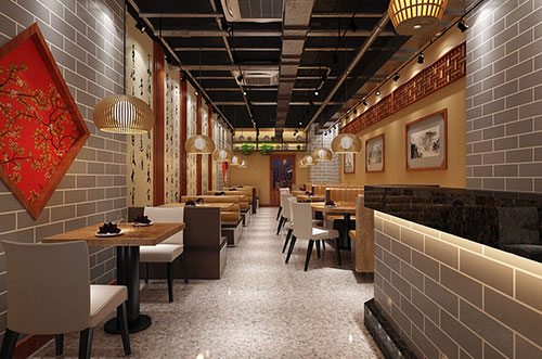 涵江传统中式餐厅餐馆装修设计效果图